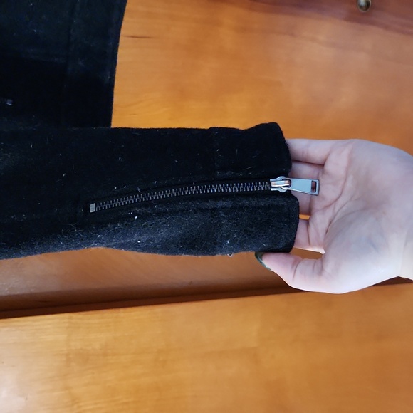 LOFT, Tall Medium, black wool moto jacket. - Picture 6 of 8